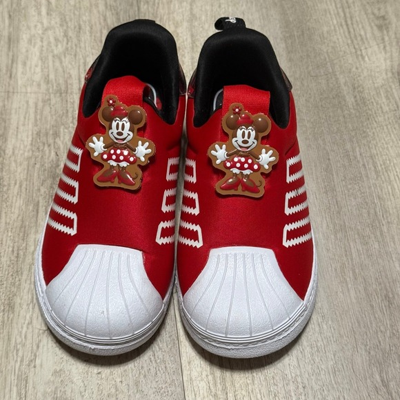 Adidas‎ By Disney Superstar Minnie Mouse girls 10 Slip-On Shoes - Picture 1 of 5